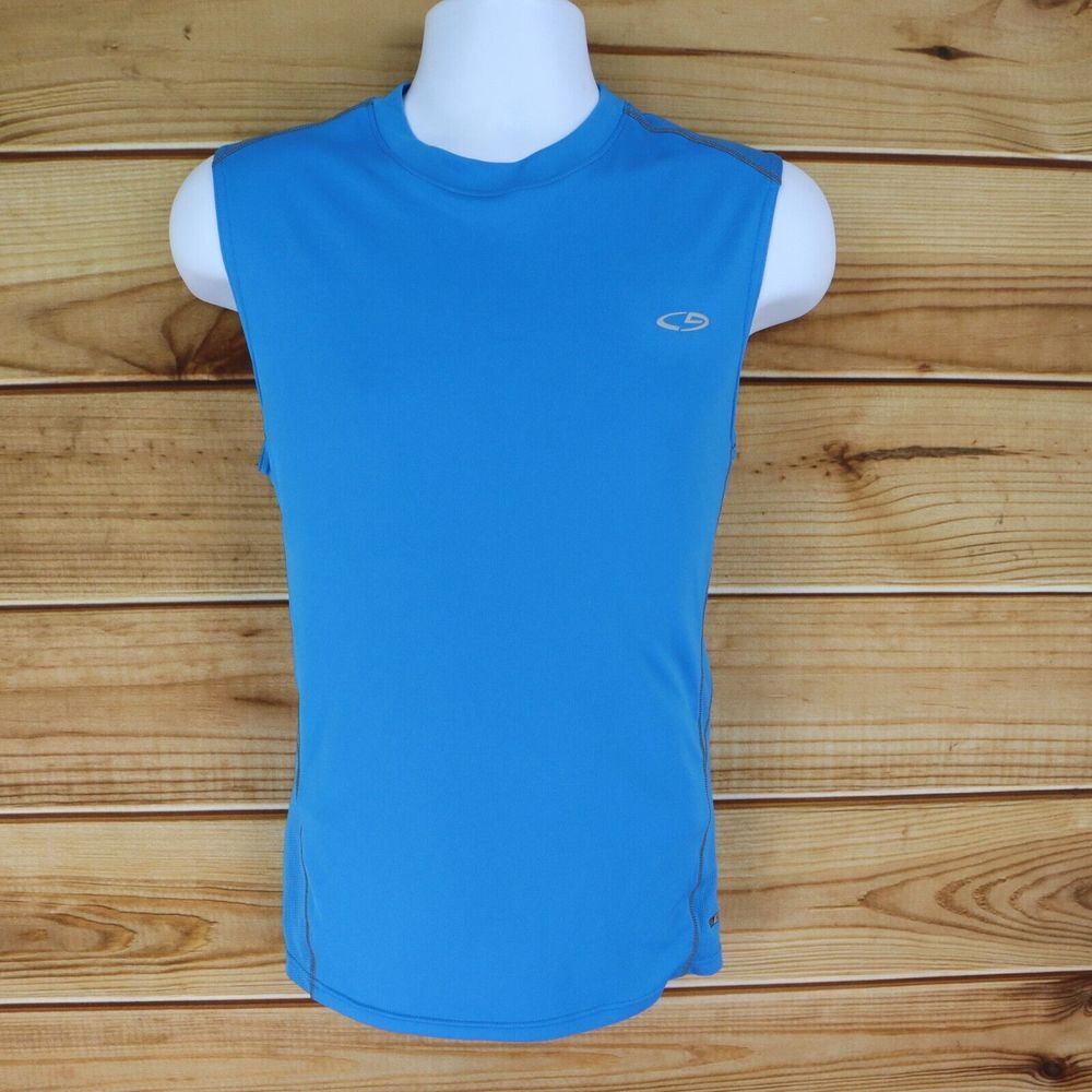 c9‎ by Champion Activewear Tank Top Mens S Blue Breathable Lightweight Crew Neck
